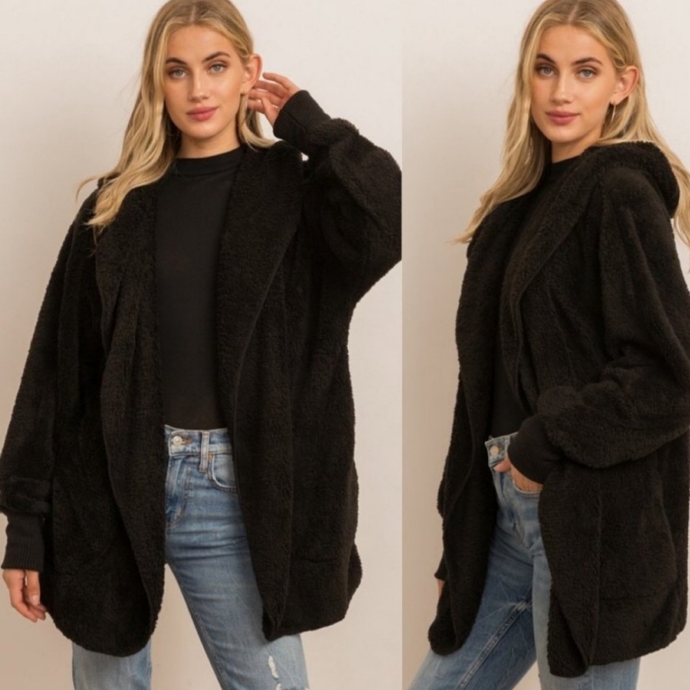 Brand New Fur black hoodie